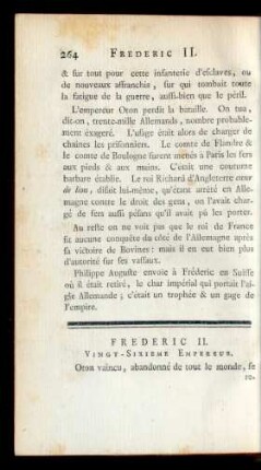 Frederic II. Vingt-Sixieme Empereur.