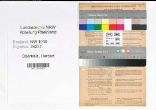 Entnazifizierung Herbert Obertreis, geb. 03.07.1910 (Student)