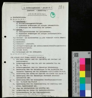 4. Erfahrungsbericht "Schiff 16" Abschnitt -Verwaltung