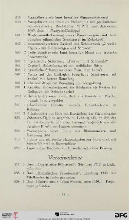 Verschiedenes (Nr. 857-901)