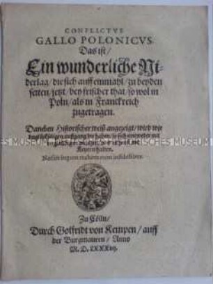 Über den Niedergang der Königshäuser von Frankreich und Polen