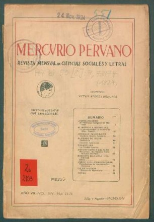 19240007073: Año 7.1924=Nr. 73/74