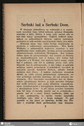 I. Serbski lud a Serbski Dom