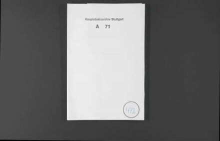 Aufforderungen Herzog Christophs von Württemberg an alle Konfliktparteien, den Frieden in Frankreich wieder herzustellen.