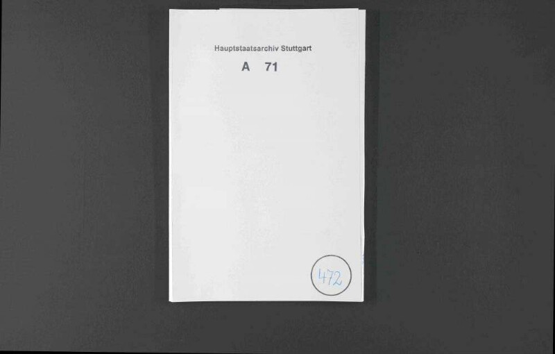 Aufforderungen Herzog Christophs von Württemberg an alle Konfliktparteien, den Frieden in Frankreich wieder herzustellen.