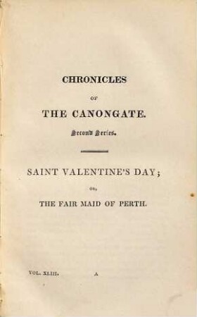 Waverley Novels, 43. Fair maid of Perth ; [2]