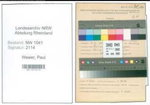 Entnazifizierung Paul Wewer , geb. 04.12.1898 (Lehrer)
