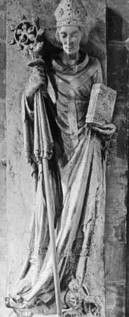Bamberg, Dom, Sandsteinepitaph Fürstbischof Friedrich von Hohenlohe (gestorben 1352)