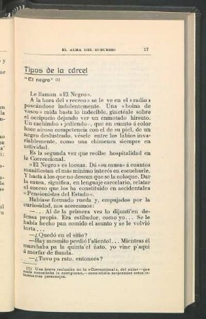 Tipos de la cárcel : "El negro"