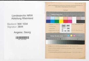 Entnazifizierung Georg Angerer , geb. 01.10.1910 (Oberwachtmeister)