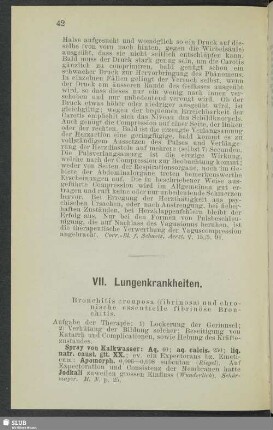 VII. Lungenkrankheiten