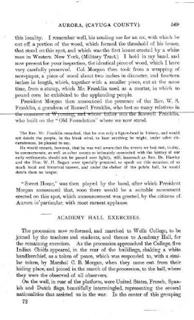 Remarks by Rev. W. S. FRANKLIN.