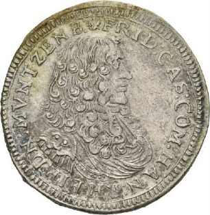 Gulden des Grafen Friedrich Casimir von Hanau-Lichtenberg, ab 1668
