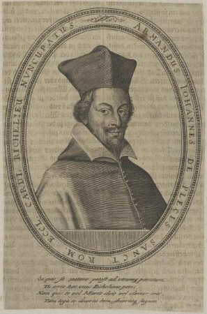 Bildnis des Armandus Iohannes de Plecis