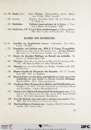 Bücher und Buchdeckel (Nr. 551-604f)