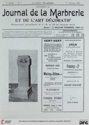 No. 7 (1er Février 1904)