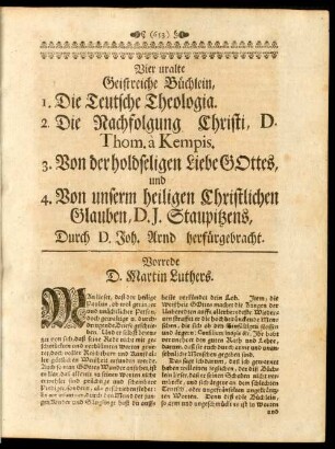 Vier uralte Geistreiche Büchlein