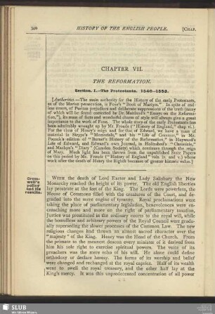 Chapter VII. The Reformation