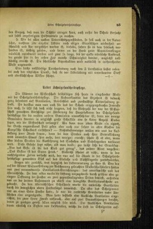 Ueber Schulgesundheitspflege