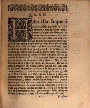 De Carolo Magno dissertationem historicam