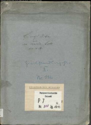 Zivilstandsregister der Munizipalität Lotte (Heiraten 1813). (Gemeinde: Lotte, Kreis Tecklenburg)