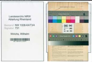 Entnazifizierung Wilhelm Wirichs , geb. 00.00.0000 (Drucker)