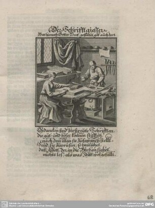 Der Schriftgiesser.