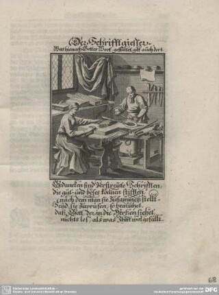 Der Schriftgiesser.