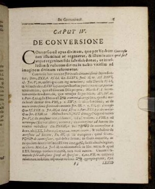 Caput IV. De Conversione.
