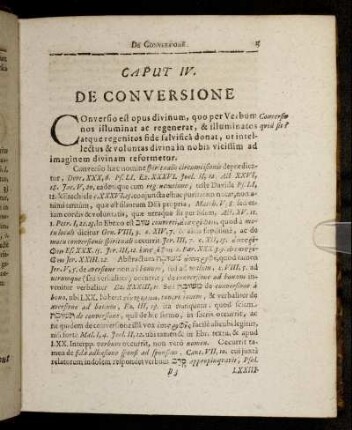 Caput IV. De Conversione.