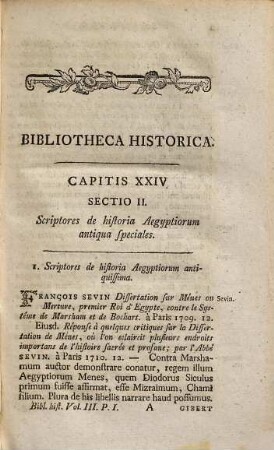 Bibliotheca Historica. 3,1