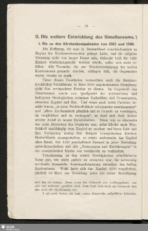 II. Die weitere Entwicklung des Simultaneums