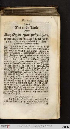 Zusatz des ersten Theils