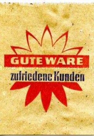 Nachdruck einer DDR-Papier-Einkaufstüte