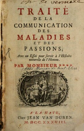Traité de la communication des maladies ...