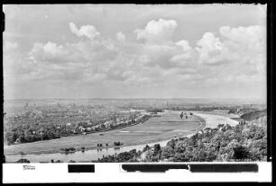 Dresden, Bad Weißer Hirsch, Blick vom Luisenhof