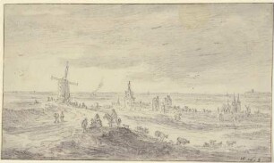 Ansicht von Kleve mit Schwanenburg und Stiftskirche
