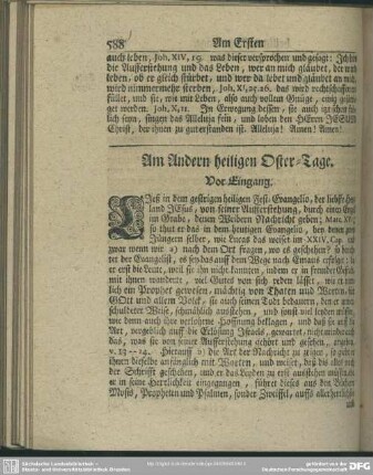 Am Andern heiligen Oster-Tage