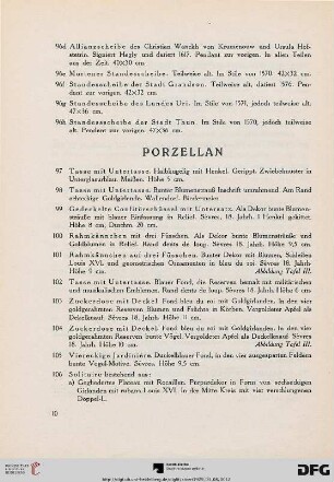 Porzellan (Nr. 97-167)