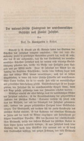 613-648 Der national-jüdische Hintergrund der neutestamentlichen Geschichte nach Flavius Josephus