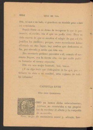 Capítulo XVIII - Una idea ingeniosa