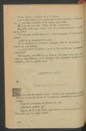 Capítulo XVII - Tentativa inútil