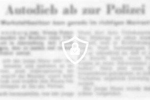 Autodieb ab zur Polizei