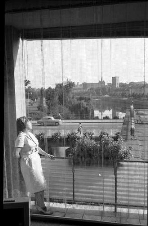 Heilbronn: Blick aus dem Fenster des Insel-Hotels