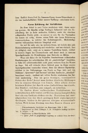 2, I. Kurze Erklärung der Verhältnisse