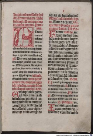 Missale Frisingense : mit dem Mandat von Sixtus von Tannberg, Bischof von Freising, Freising 31. 8. 1487