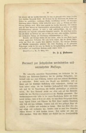 Vorwort zur sechzehnten veränderten und vermehrten Auflage