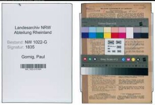 Entnazifizierung Paul Gornig , geb. 25.12.1894 (Postbeamter)