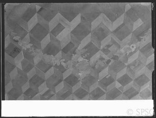Potsdam, Neues Palais, Oberes Fürstenquartier, Konzertzimmer, R.: 260. Fußbodendetail. F0009243 1943 F0009244 1943 POtsda, Neues Palais, Oberes Fürstenquartier, Konzertzimmer, R.: 260, Fußboden. F0009246 19