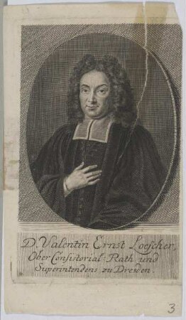 Bildnis des Valentin Ernst Loescher